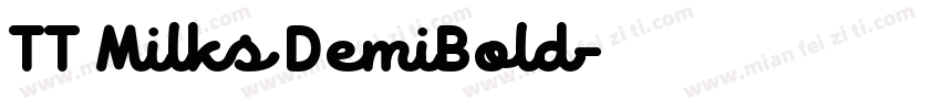 TT Milks DemiBold字体转换